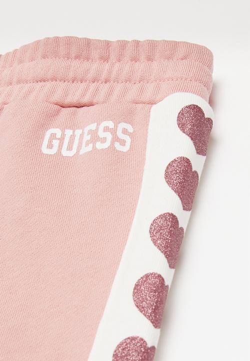 GUESS - Girls active pant - pink & white