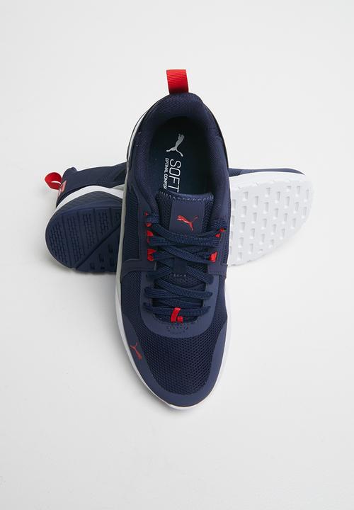 PUMA - Anzarun junior - peacoat & high risk red 