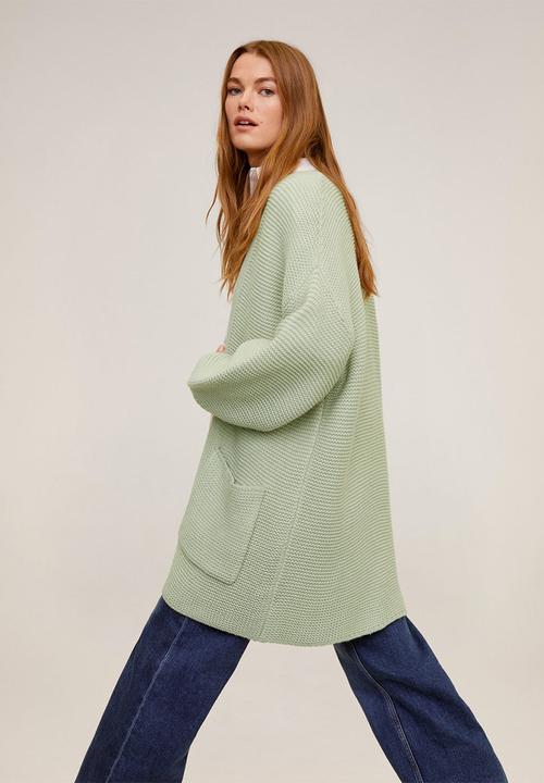 MANGO - Lemony cardigan - green 