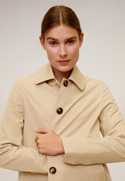 MANGO - Trench coat double - beige 