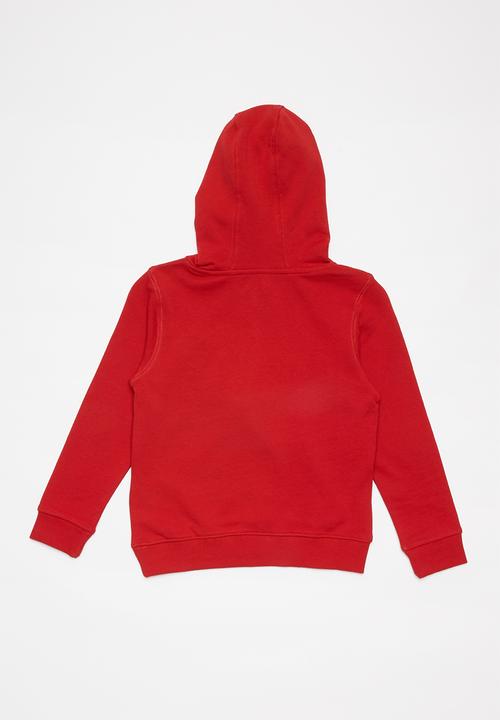 GUESS - Hooded active top - red