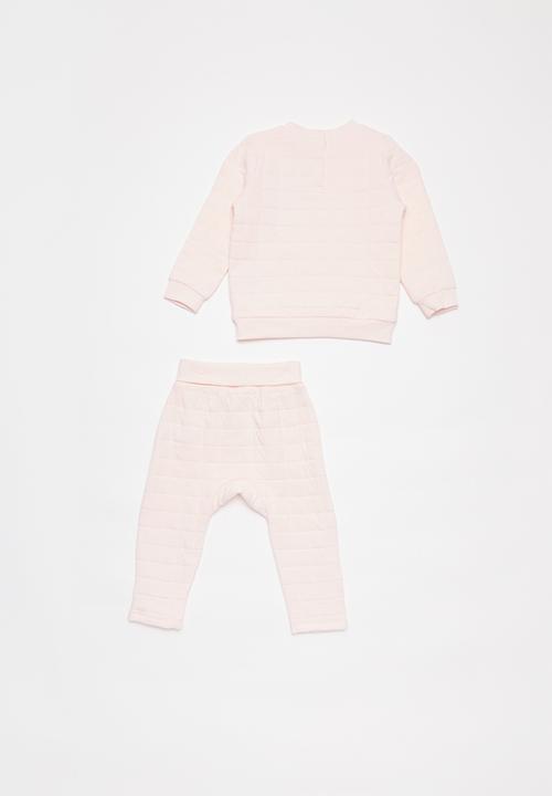 Cotton On - Scout & rory quilted tracksuit - pink