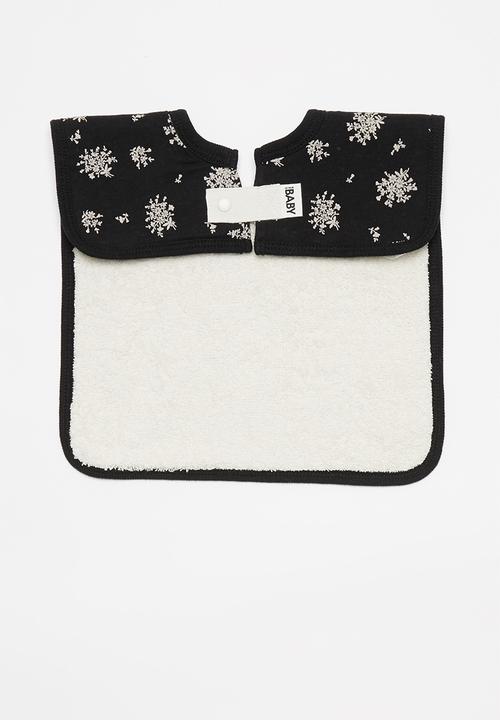 Cotton On - 2 Pack everyday bib - black & blue 