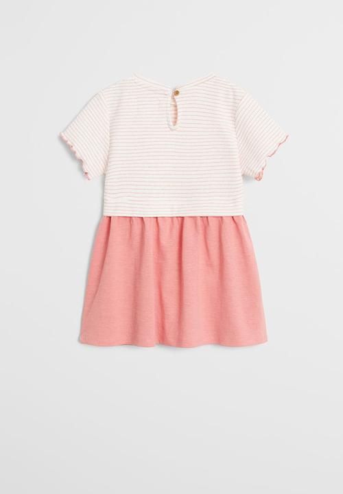 MANGO - Dress alba - pink 