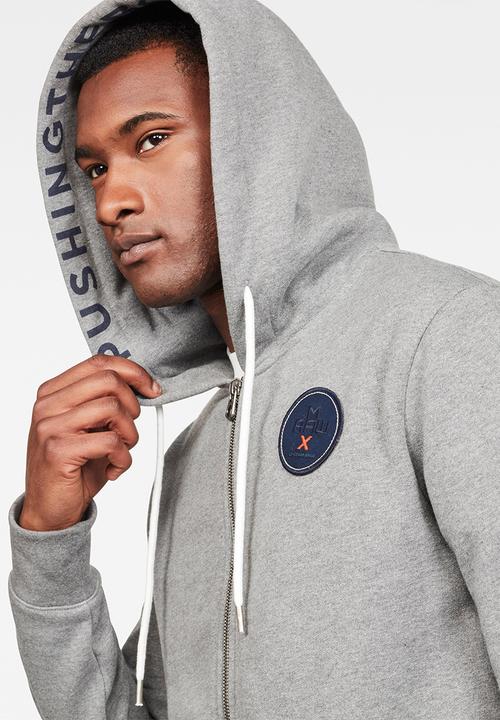 G-STAR - Max core hdd zip thru sw long sleeve - grey 