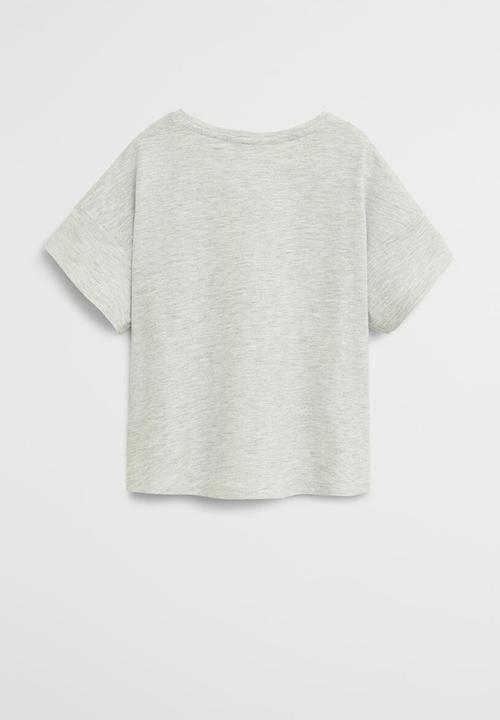 MANGO - T-shirt vacances - grey 