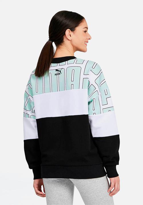 PUMA - All over print crew - multi