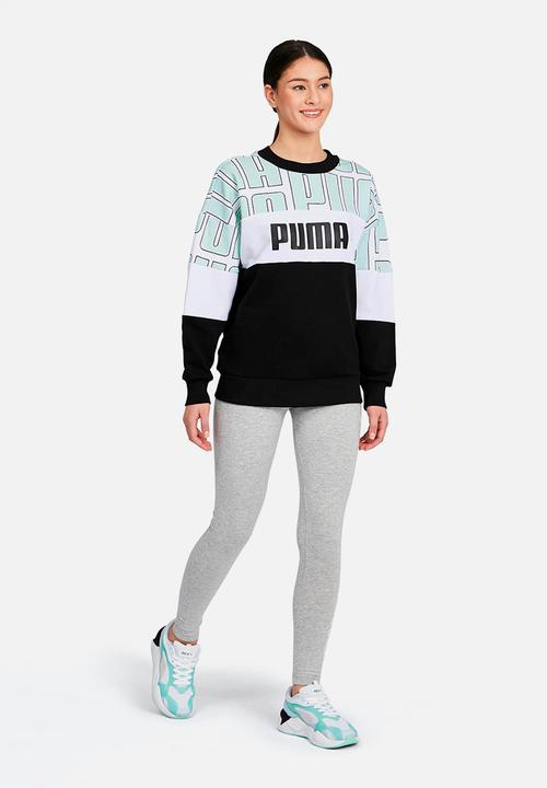 PUMA - All over print crew - multi