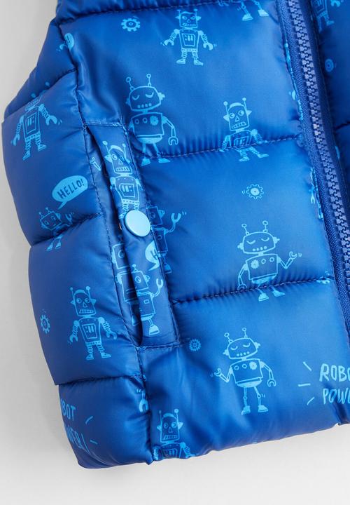MANGO - Waistcoat barts - blue