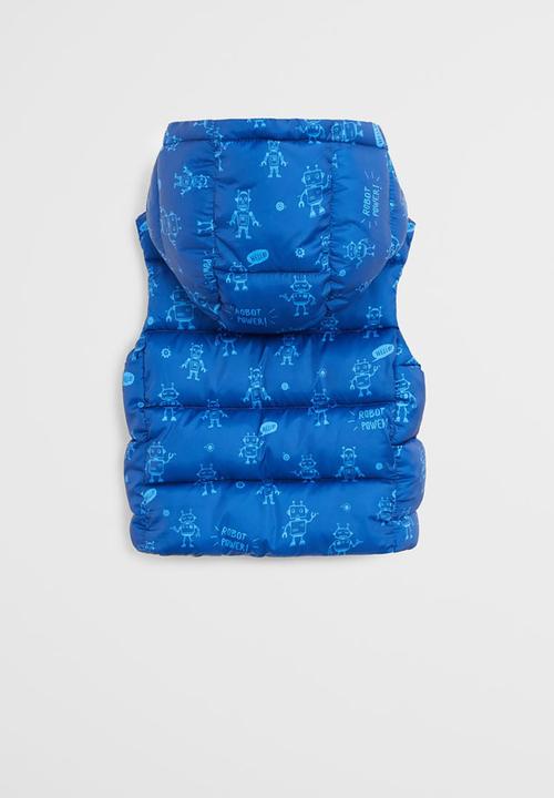 MANGO - Waistcoat barts - blue
