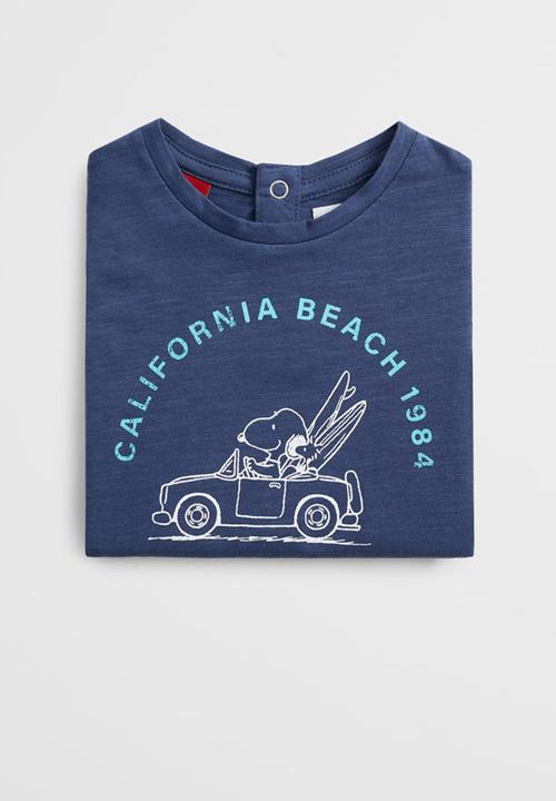 MANGO - T-shirt trip - navy