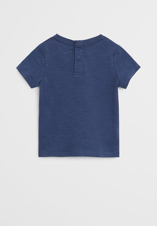 MANGO - T-shirt trip - navy