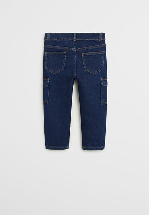 MANGO - Jeans cargo - blue
