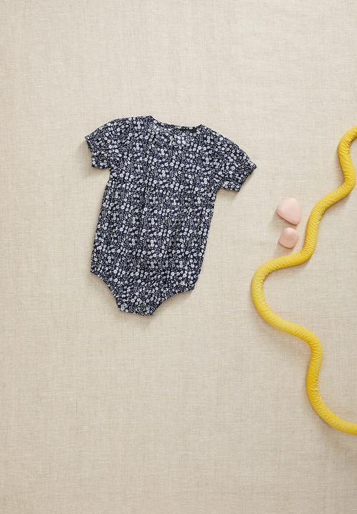 MANGO - Floral printed body - blue