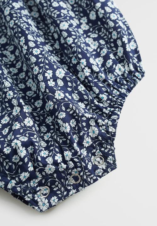 MANGO - Floral printed body - blue