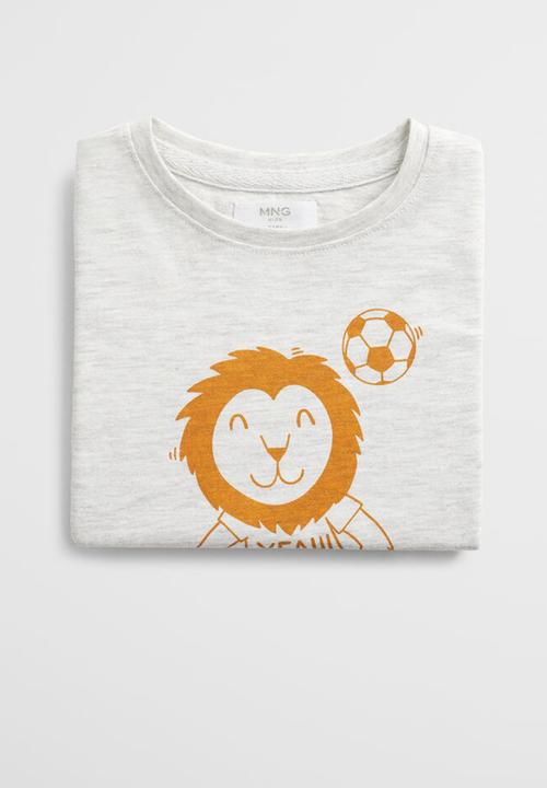 MANGO - T-shirt chef  - grey 