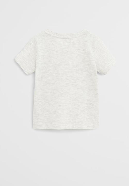 MANGO - T-shirt chef  - grey 