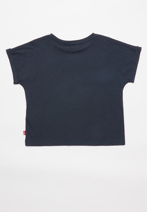 Levi’s® - Levi rolled sleeve high rise tee - navy