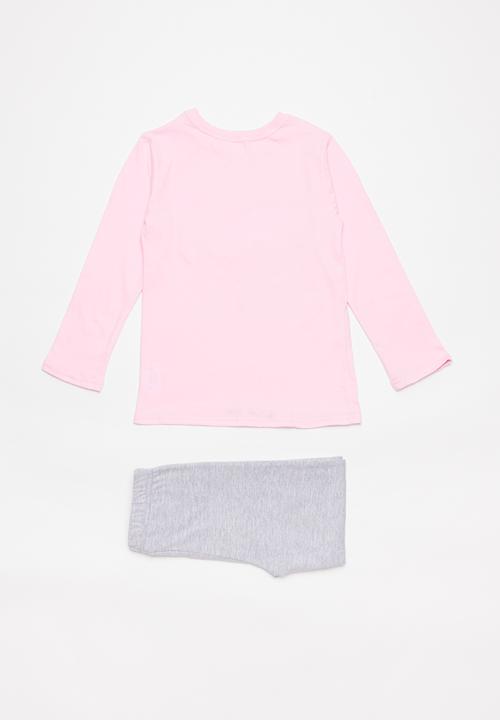 Pop Candy - Girls pyjama set - pink & grey
