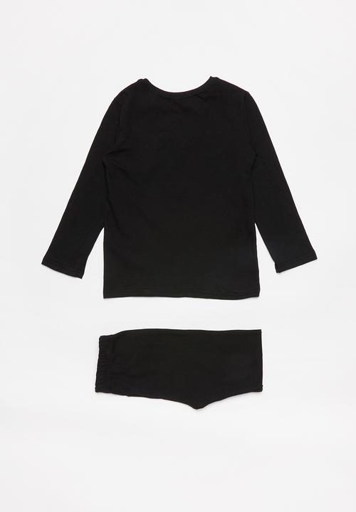 Pop Candy - Boys long sleeve pj set - black 