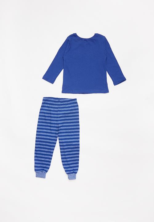 Pop Candy - Boys long sleeve pj set - blue