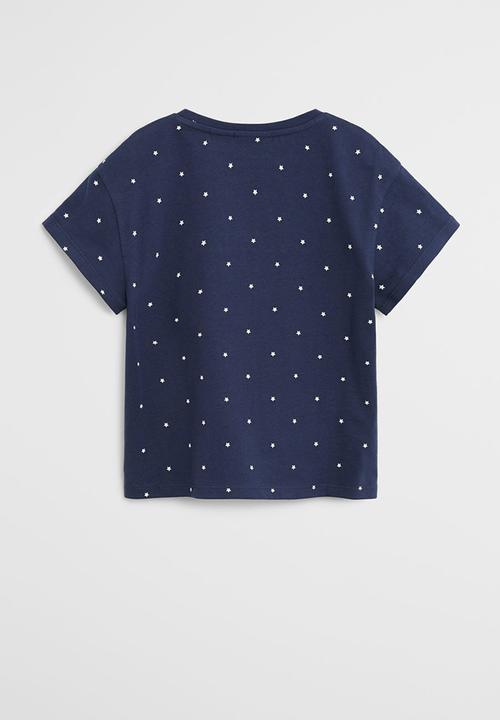 MANGO - T-shirt yeah - navy