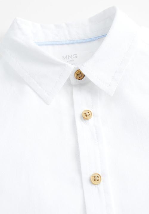 MANGO - Shirt oxford  - white