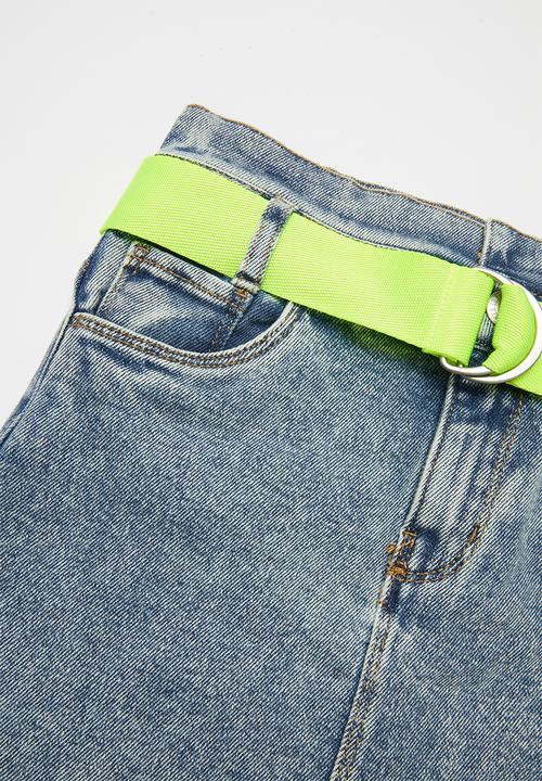 Name It - Joanna denim skirt with belt - blue