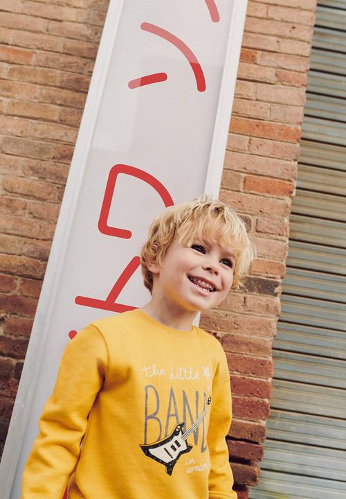 MANGO - Sweatshirt little  - mustard