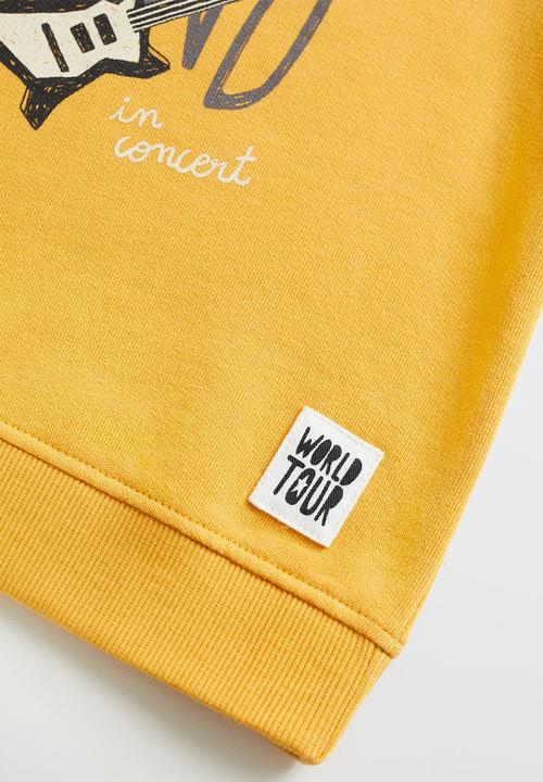 MANGO - Sweatshirt little  - mustard