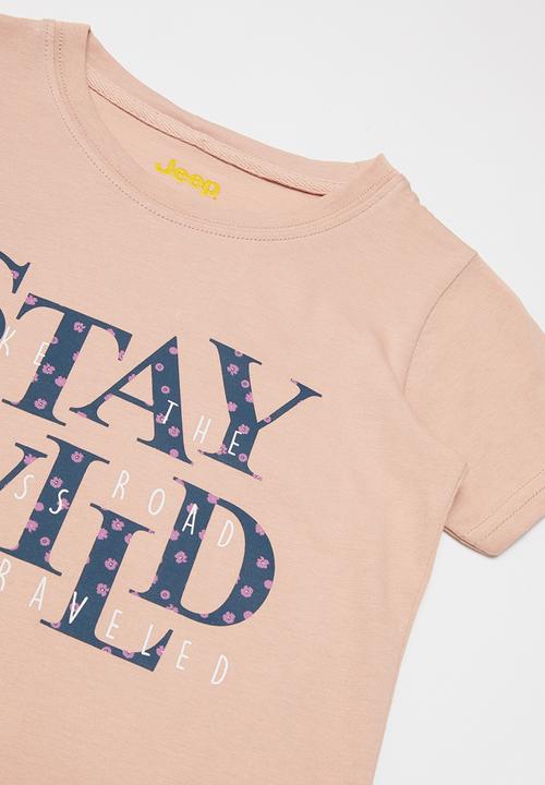 JEEP - Short sleeve printed tee - pink