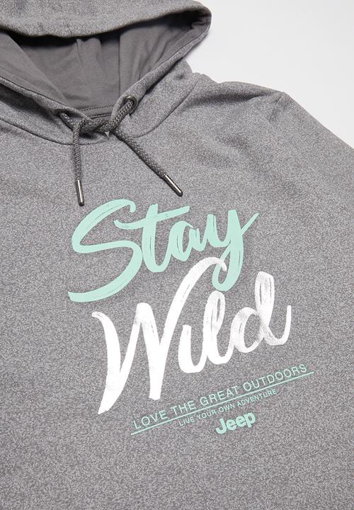 JEEP - Long sleeve hooded dress - grey 