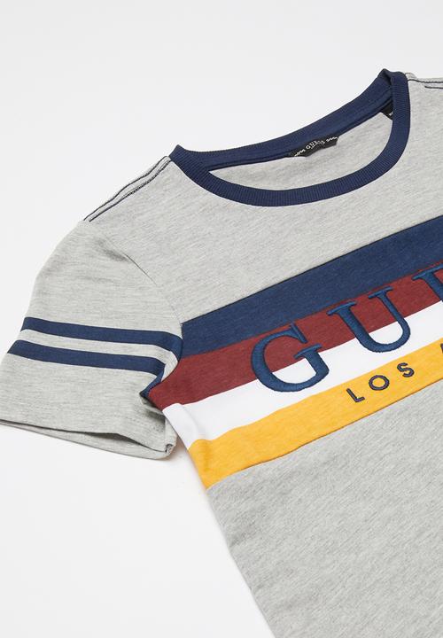 GUESS - Boys short sleeve printed T-shirt - grey