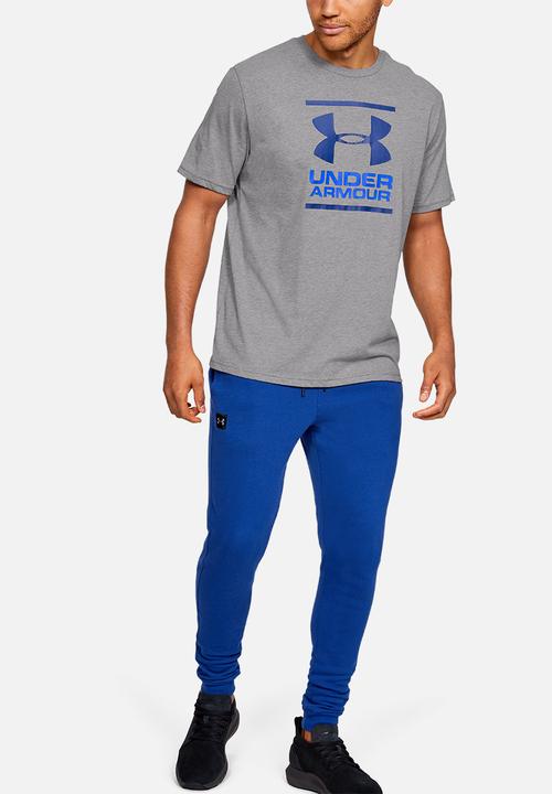 Under Armour - Gl foundation tee - steel light heather, versa blue & american blue
