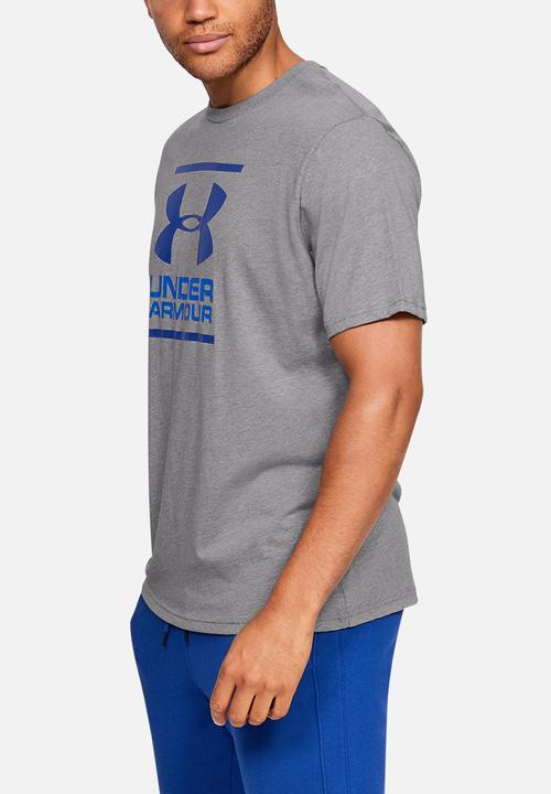 Under Armour - Gl foundation tee - steel light heather, versa blue & american blue