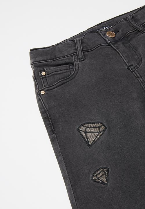 GUESS - Denim skinny jeans - black