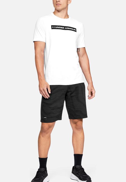 Under Armour - Originators bar short sleeve tee - white & black