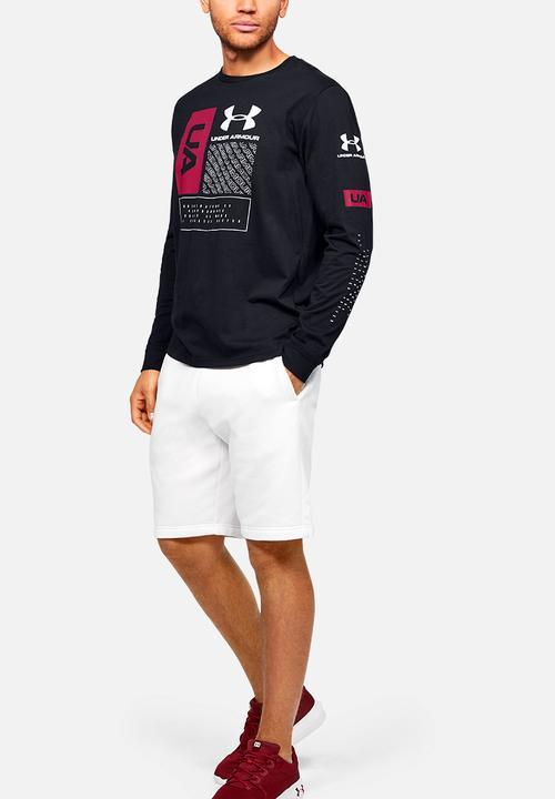 Under Armour - Multi logo long sleeve tee - black