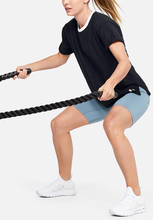 Under Armour - Charged cotton short sleeve top - black & white 