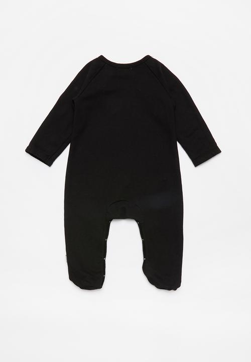 Sticky Fudge - Footed babygrow - black