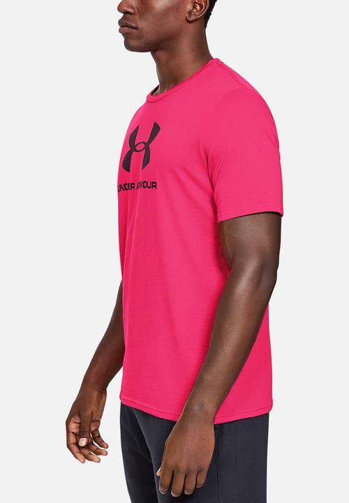 Under Armour - Sportstyle logo tee - exuberant pink/black