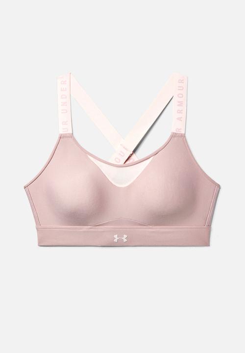 under armour sports bra pink