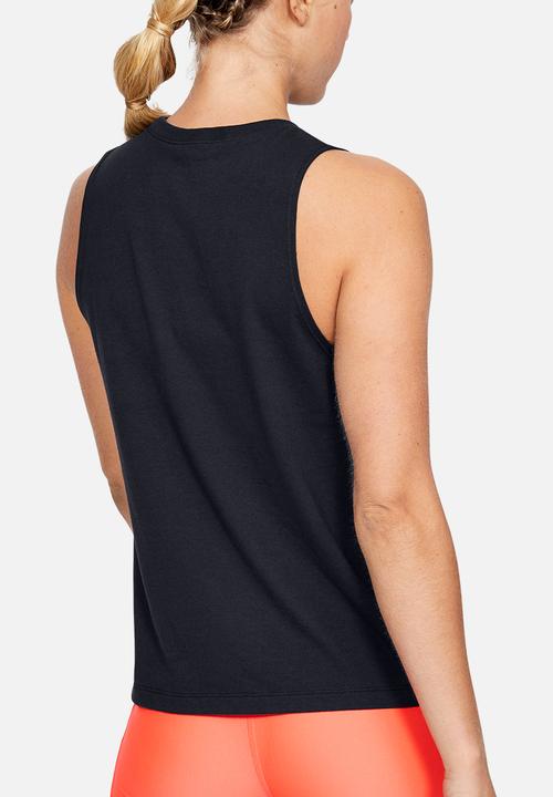 Under Armour - Sport style graphic muscle tank - black