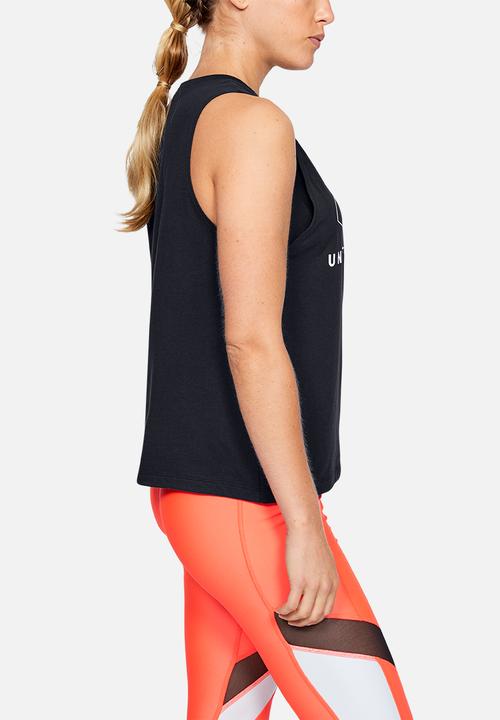 Under Armour - Sport style graphic muscle tank - black