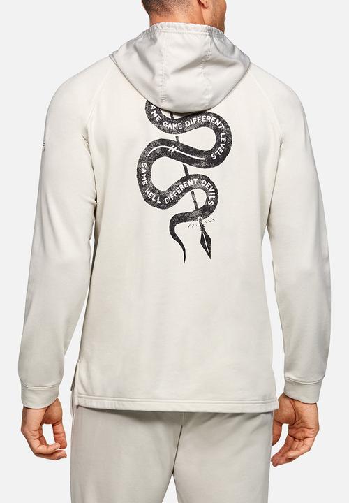 Under Armour - Project rock terry hoodie - summit white