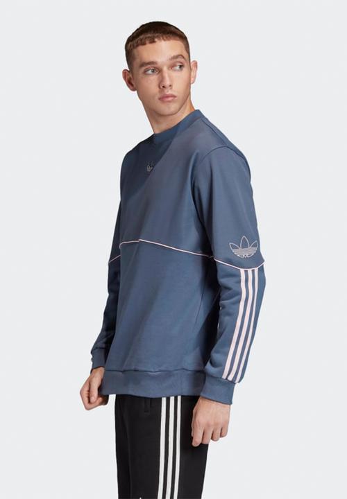 adidas Originals - Outline crew sweatshirt - tech ink