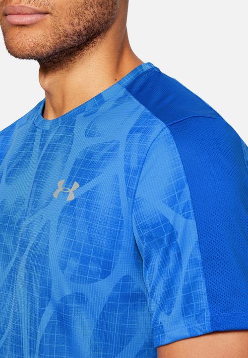 Under Armour - Under Armour speed stride printed short sleeve tee - versa blue
