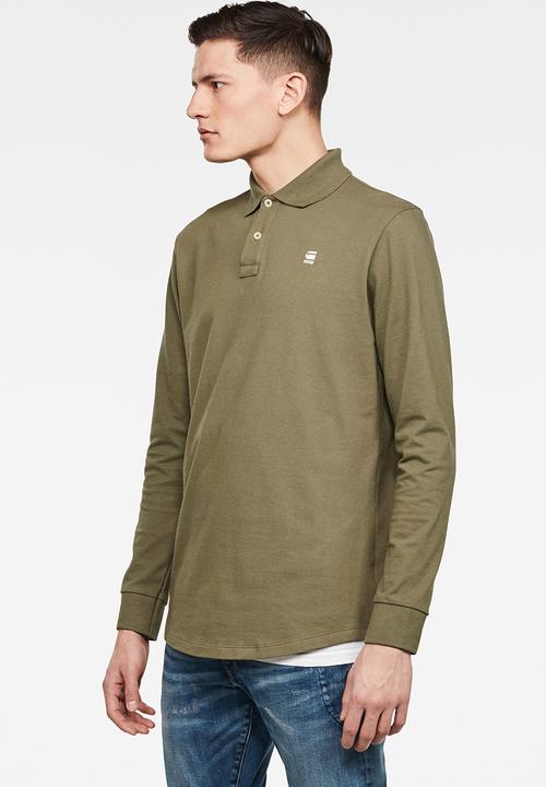 G-STAR - Lash long sleeve polo - shamrock