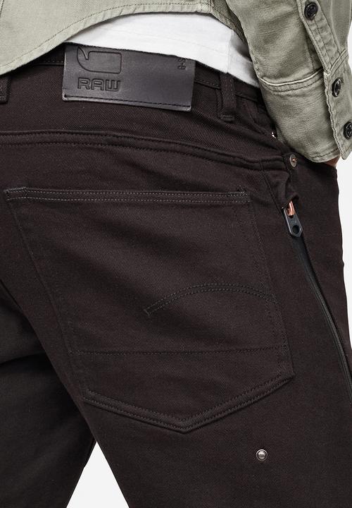 G-STAR - Citishield 3D slim fit tapered ac thermojust stretch jeans - black