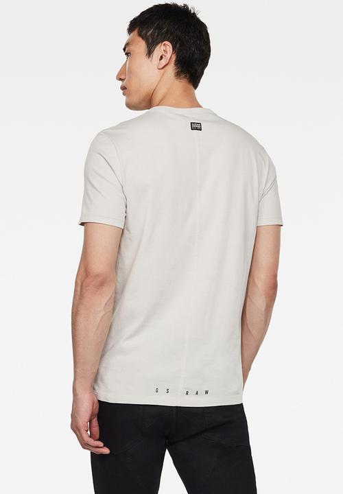 G-STAR - Vertical raw slim fit tee -  grey